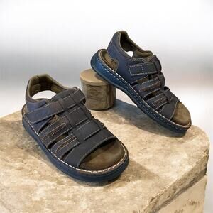 Nevados Men’s Size 9 Brown Leather Open Toe Fisherman Sandals EUC